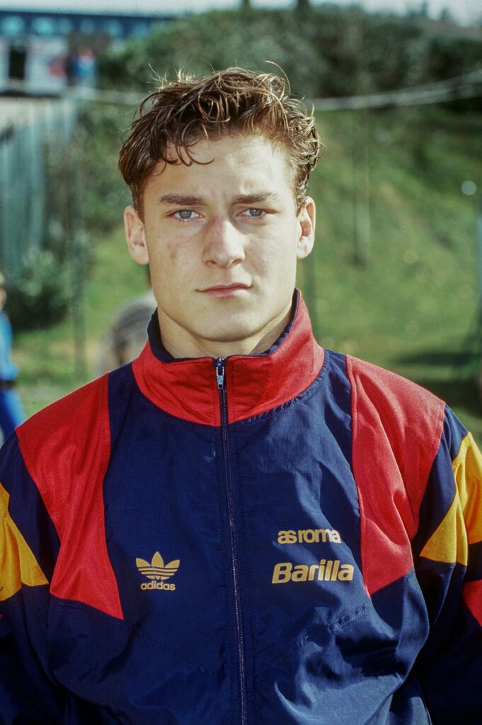 Francesco Totti al suo esordio